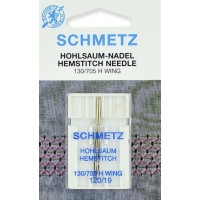 Игла для мережки Schmetz Hohlsaum Hemstitch 130/705 H Wing № 120/19