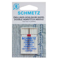 Двойная игла для сети Schmetz Double Hohlsaum Hemstitch 130/705 H ZWIHO № 100/2.5