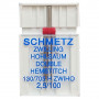 Подвійна голка для мережки Schmetz Double Hohlsaum Hemstitch 130/705 H ZWIHO № 100/2.5