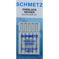 Голки для оверлока Schmetz ELx705 SUK CF 90/14 для еластичних тканин