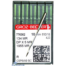 голки 134 MR, DPx5 MR, 1955 MR № 110 для бездоганних швів. Groz Beckert. 10 шт