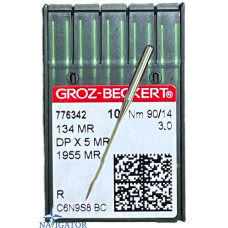 голки 134 MR, DPx5 MR, 1955 MR №90 для бездоганних швів. Groz Beckert. 10 шт