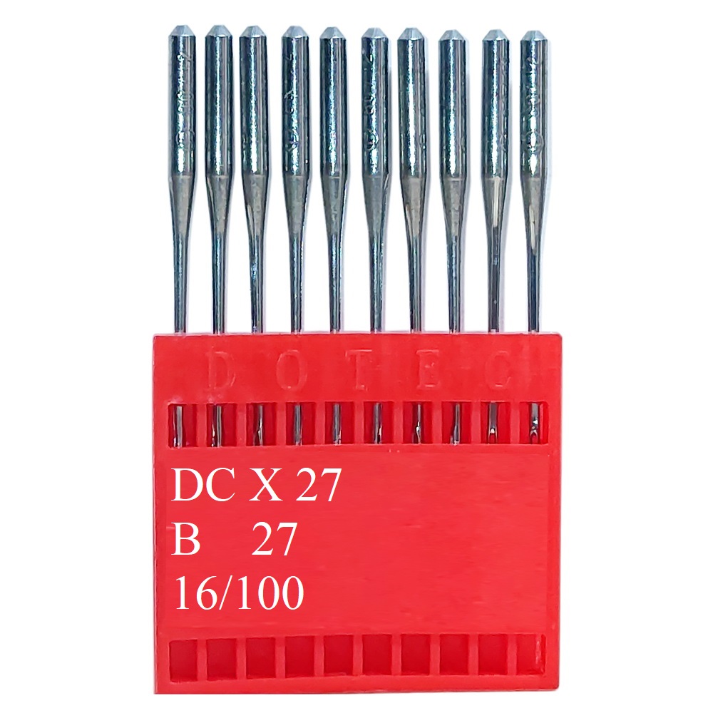 Промислові швейні голки Dotec DCx27, B27 № 100 для оверлоків, 100 шт.