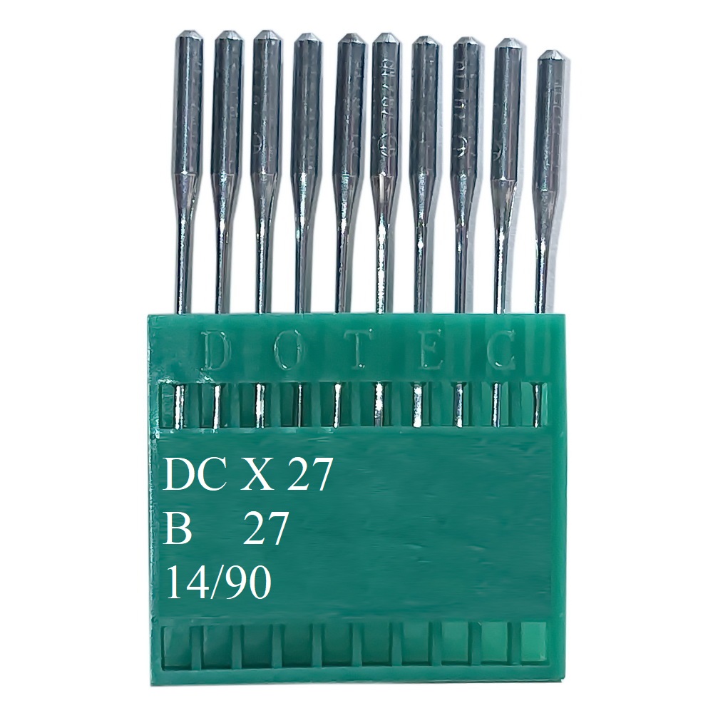 Промышленные швейные иглы Dotec DCx27, B27 № 90 для оверлоков, 100 шт.