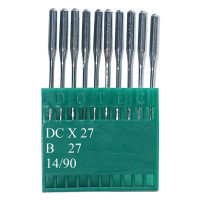 Промышленные швейные иглы Dotec DCx27, B27 № 90 для оверлоков, 10 шт.