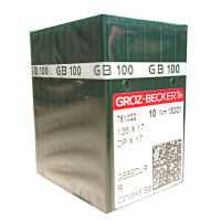 ИГЛА ШВЕЙНАЯ ПРОМЫШЛЕННАЯ GROZ BECKERT DPx17 № 130 GEBEDUR 100 шт для колонковых и прямострочных машин, тяжелые ткани и кожаные изделия