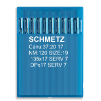 Игла Schmetz DPx17 SERV 7, 135x17 SERV 7 № 120, 10 шт