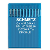 Промислові швейні голки для шкіри Schmetz 135x16 RTW №100, 10 шт.