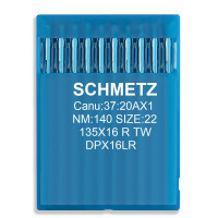 Промислові швейні голки для шкіри Schmetz 135x16 RTW №140, 10 шт.