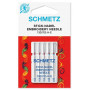 Иглы вышивальные Schmetz Embroidery 130/705 H-E, № 75-90