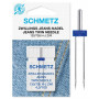 Подвійна голка для джинсової тканини Schmetz № 100/4,0