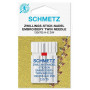 Подвійна вишивальна голка Schmetz Twin Embroidery № 75/2,0 (130/705H-E ZWI)