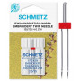 Подвійна вишивальна голка Schmetz Twin Embroidery № 75/2,0 (130/705H-E ZWI)