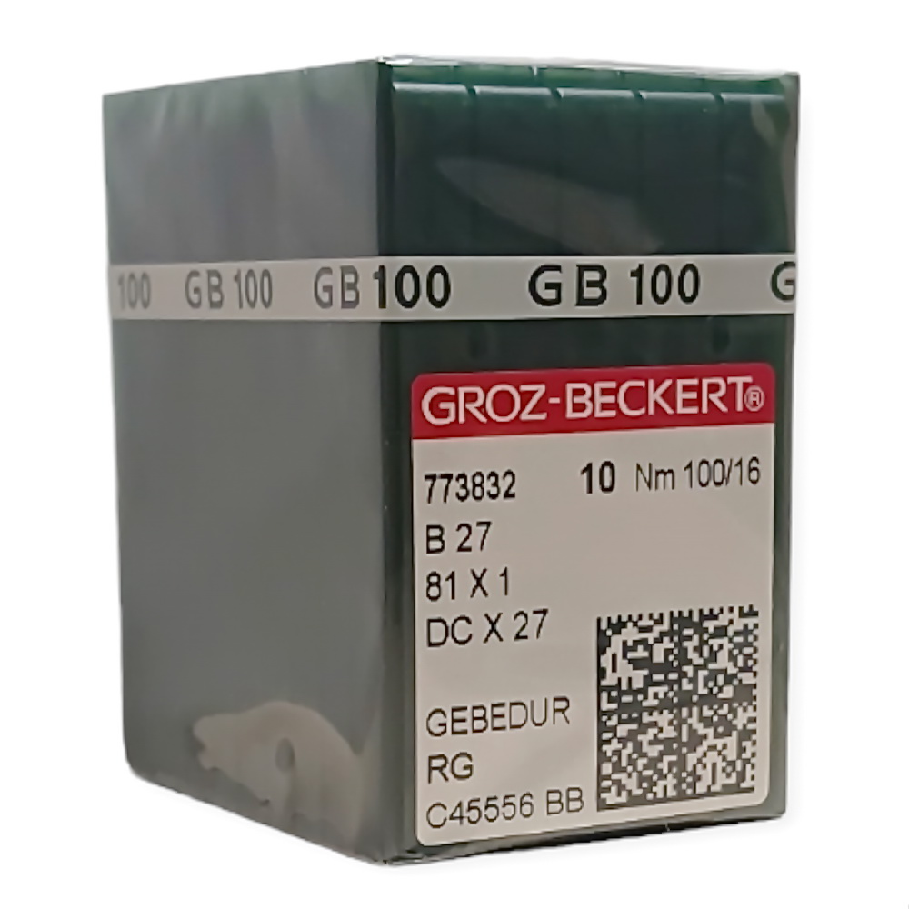 Промислові швейні голки B27, DCх27 №100 GEBEDUR 10 шт