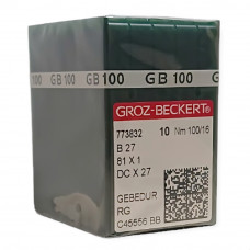Промислові швейні голки B27, DCх27 №100 GEBEDUR  100 шт