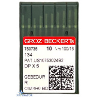 Промислові швейні голки 134, DPx5 № 100  Gebedur упаковка 100 шт.