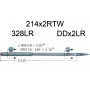  Голка Groz-Beckert 328LR, 214x2RTW, DDx2LR № 200 для шкіри