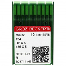 Промислові швейні голки Groz-beckert 134, DPx5 R № 110 Gebedur упаковка 10 шт.