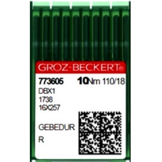 Промышленные швейные иглы Groz-beckert DBx1 R Gebedur № 110/18 10 шт.
