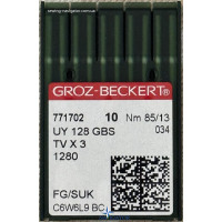 Голка UY 128 GBS SUK № 85 трикотаж, джинса до розпошивальних швейних машин