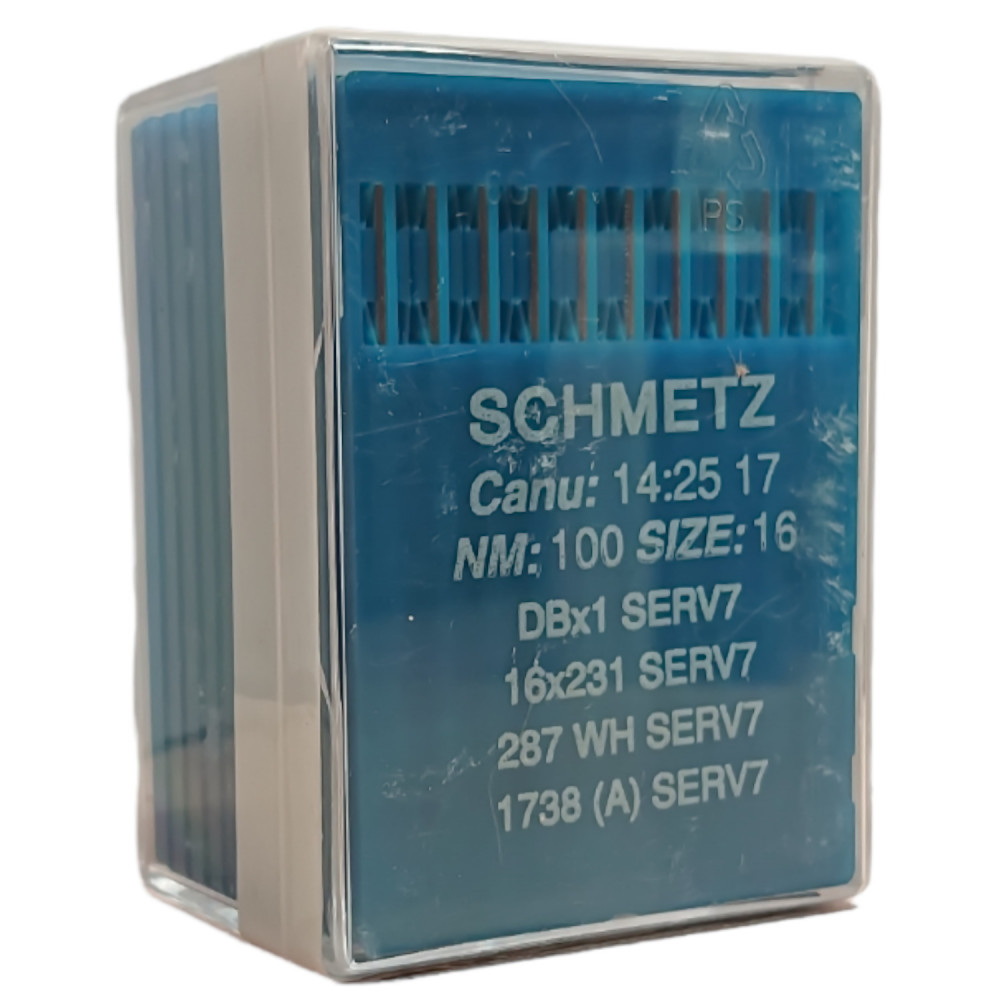 Голка Schmetz DBx1 SERV 7, 16x231 SERV 7, 287 WH SERV 7, 1738 (A) SERV 7 № 100 10 шт.
