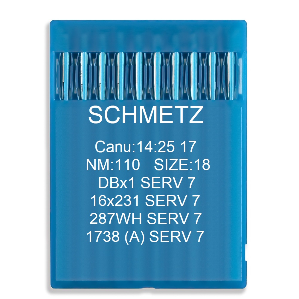 Голка Schmetz DBx1 SERV 7, 16x231 SERV 7, 287 WH SERV 7, 1738 (A) SERV 7 № 110 10 шт.