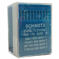 Голка Schmetz DBx1 SES SERV 7, 16x231 SES SERV 7, 287 WH SES SERV 7, 1738 (A) SES SERV 7 № 110 100 шт.