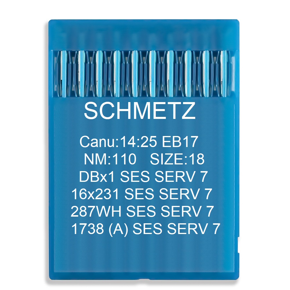Голка Schmetz DBx1 SES SERV 7, 16x231 SES SERV 7, 287 WH SES SERV 7, 1738 (A) SES SERV 7 № 100 100 шт.