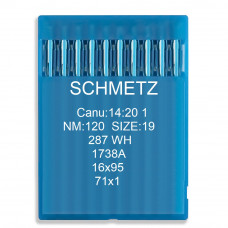 Голки Schmetz DBx1, 1738 (A), 287 WH, 16x95, 71x1 № 120 10 шт.