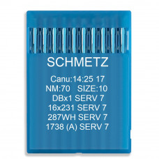 Голки Schmetz DBx1 SERV 7, 16x231 SERV 7, 287 WH SERV 7, 1738 (A) SERV 7 № 70 10 шт.