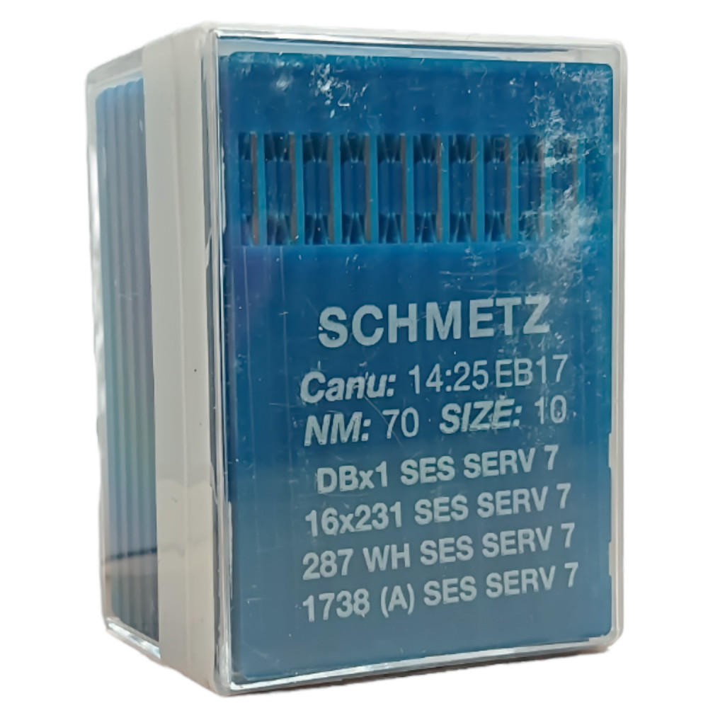 Голка Schmetz DBx1 SES SERV 7, 16x231 SES SERV 7, 287 WH SES SERV 7, 1738 (A) SES SERV 7 № 70 10 шт.