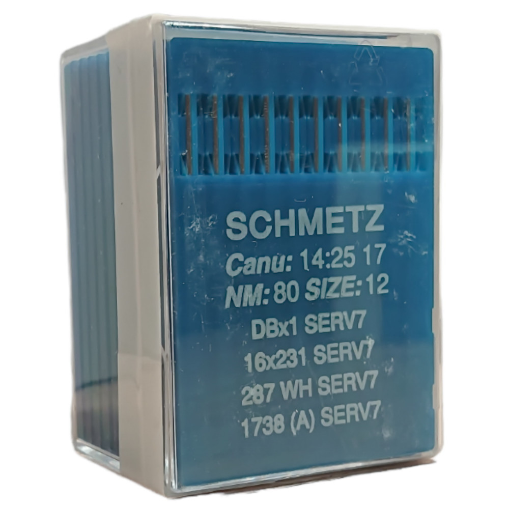Голка Schmetz DBx1 SERV 7, 16x231 SERV 7, 287 WH SERV 7, 1738 (A) SERV 7 № 80 10 шт.