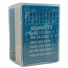 Голка Schmetz DBx1 SES SERV 7, 16x231 SES SERV 7, 287 WH SES SERV 7, 1738 (A) SES SERV 7 № 80 100 шт.