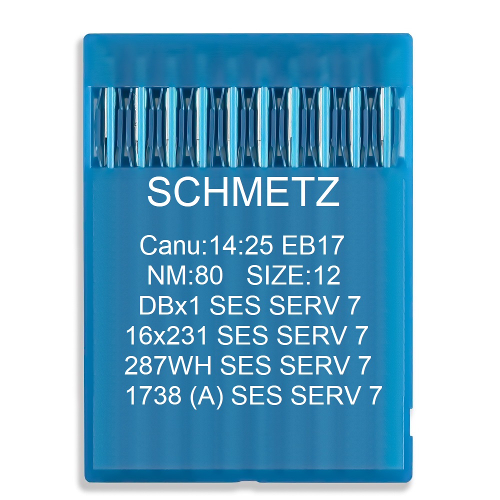 Голка Schmetz DBx1 SES SERV 7, 16x231 SES SERV 7, 287 WH SES SERV 7, 1738 (A) SES SERV 7 № 80 10 шт.