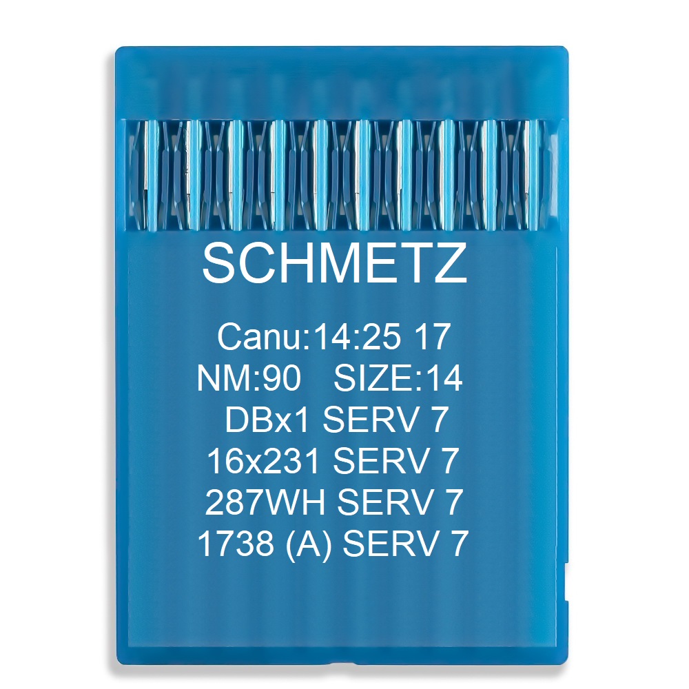 Голка Schmetz DBx1 SERV 7, 16x231 SERV 7, 287 WH SERV 7, 1738 (A) SERV 7 № 90 10 шт.