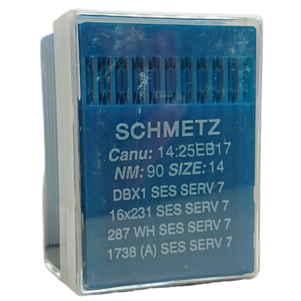 Голка Schmetz DBx1 SES SERV 7, 16x231 SES SERV 7, 287 WH SES SERV 7, 1738 (A) SES SERV 7 № 90 10 шт.