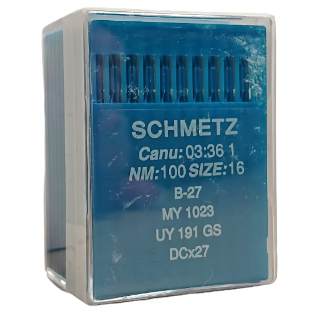 игла Schmetz B-27, MY 1023, UY 191 GS, DCx27 № 100 10 шт