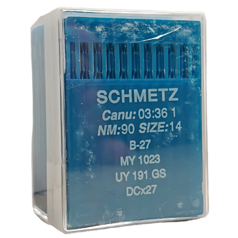 игла Schmetz B-27, MY 1023, UY 191 GS, DCx27 № 90 10 шт