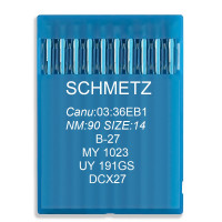 голка Schmetz B-27, MY 1023, UY 191 GS, DCx27 № 90 10 шт