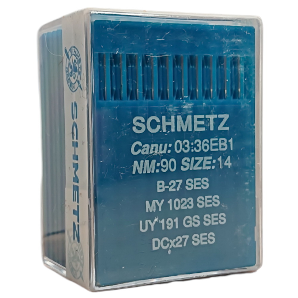 голка Schmetz B-27 SES, MY 1023 SES, UY 191 GS SES, DCx27 SES № 90 10 шт трикотаж