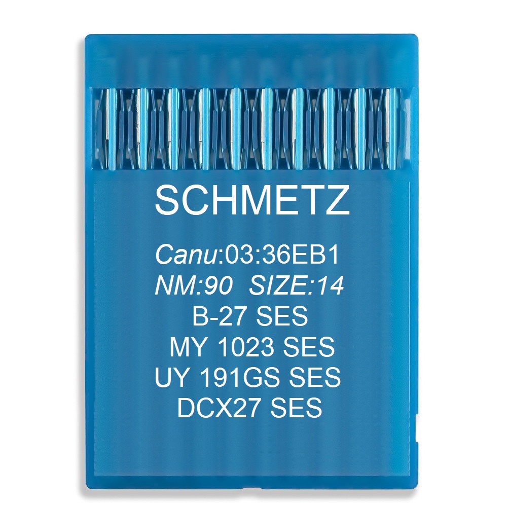 голка Schmetz B-27 SES, MY 1023 SES, UY 191 GS SES, DCx27 SES № 90 10 шт трикотаж