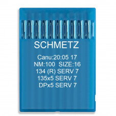 Игла Schmetz 134 SERV 7, DPx5 SERV 7, 135x5 SERV 7. №100. 10 шт