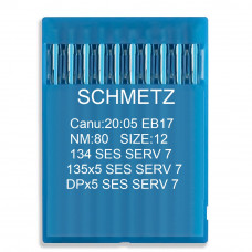 Голка Schmetz 134 SES SERV 7, DPx5 SES SERV 7, 135x5 SES SERV 7. №80. 10 шт трикотаж