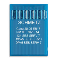 Голка Schmetz 134 SES SERV 7, DPx5 SES SERV 7, 135x5 SES SERV 7. №90. 10 шт трикотаж