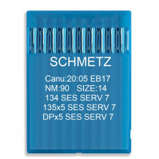 Голка Schmetz 134 SES SERV 7, DPx5 SES SERV 7, 135x5 SES SERV 7. №90. 10 шт трикотаж