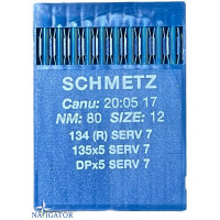 Голка Schmetz 134 SERV 7, DPx5 SERV 7, 135x5 SERV 7. № 80. 10 шт