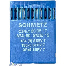 Игла Schmetz 134 SERV 7, DPx5 SERV 7, 135x5 SERV 7. № 80. 10 шт