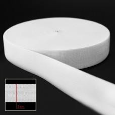 Резинка эластичная белая 3 см, 25 м
