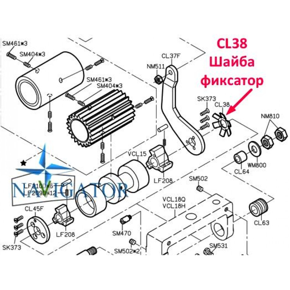 Шайба фіксатор CL38