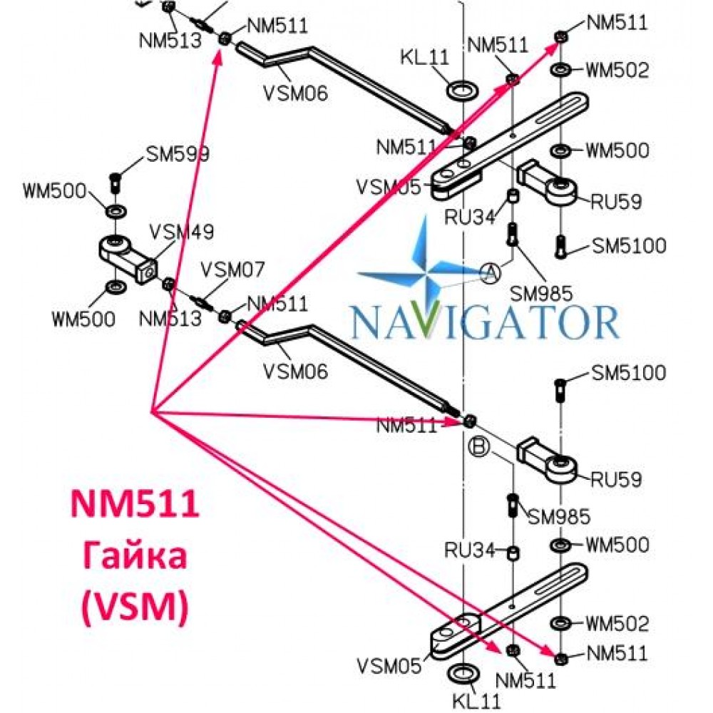 Гайка NM511